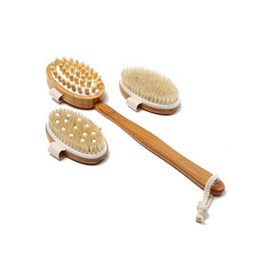 en gros meilleure vente bain en bois personnalisé brosse ensemble